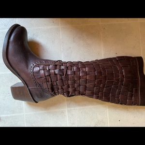 Frye Woven Leather Boot